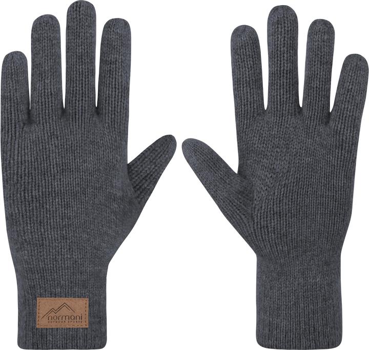 Normani Herren Merino Strick-Fingerhandschuhe „Malak" - 9661