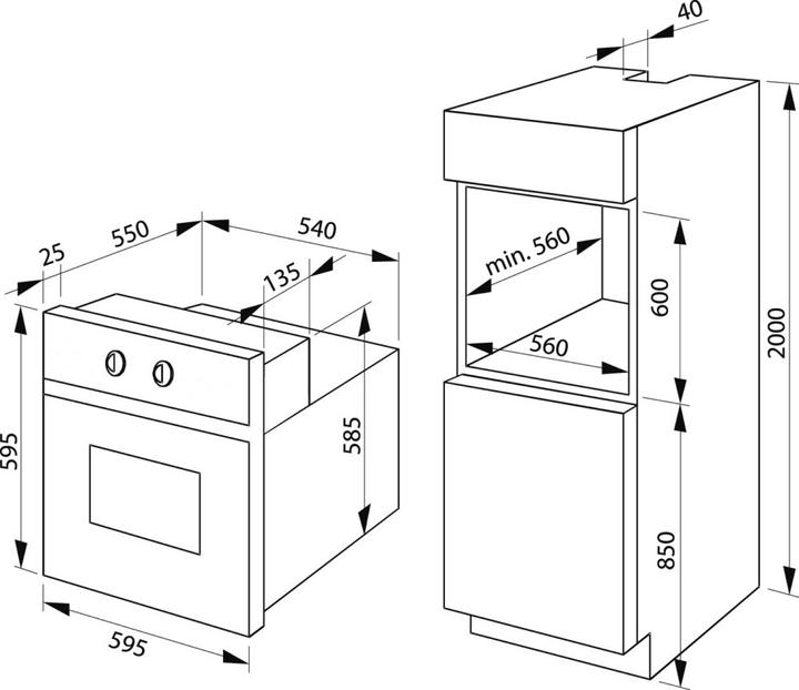 Produktbild Amica Backofen ohne Kochfeld EB 947 610 E Nutzvolumen 62 l