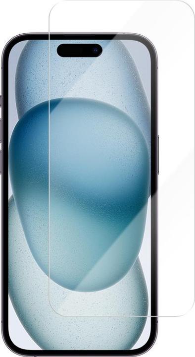 Actual product image Vmax tempered glass 2,5D Normal Clear Glass for iPhone 15 6,1" (1 Piece, Apple iPhone 16)