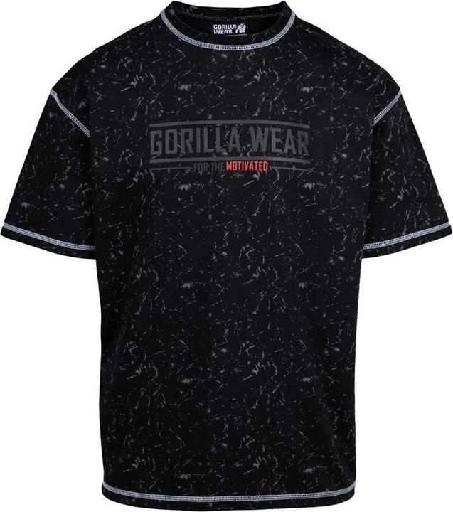 Gorilla Wear Saginaw Oversized T-Shirt - Schwarz Meliert