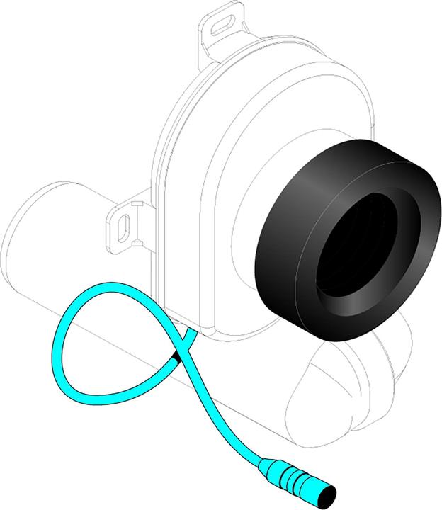 Actual product image Laufen suction siphon, with sensor, DN50, for urinal Caprino Plus H842065, H8958240000001 (Suction siphon)