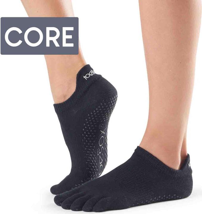 Actual product image Toesox Toe Socks Low Rise Full Toe S, Black (S)