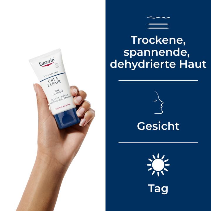 Produktbild Eucerin Urea Repair Gesichtscreme 5% Urea (50 ml, Tagescreme)