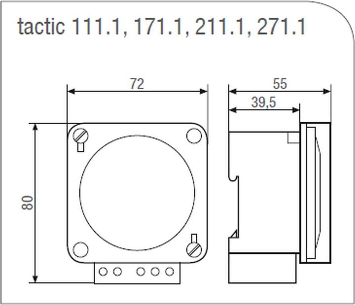 Produktbild Grässlin Surface mount 1-ch analogue timer 230V
