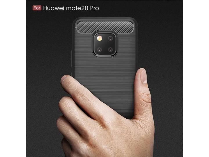 Produktbild Screenguard Huawei Mate 20 Pro Hülle Carbon Brushed Soft TPU (Huawei Mate 20 Pro)