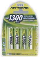 Actual product image Ansmann Battery AA type - NiMH - (rechargeable) (12 pcs., AA, 1300 mAh)