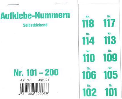 Actual product image W&A Stick on numbers for gift table