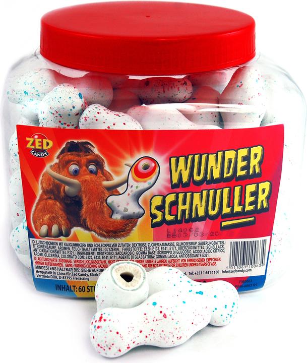 Immagine prodotto ZED Candy Pasticche di ciucciotto delle meraviglie con pietre di gomma da masticare e polvere di sorbetto (80 pz.)