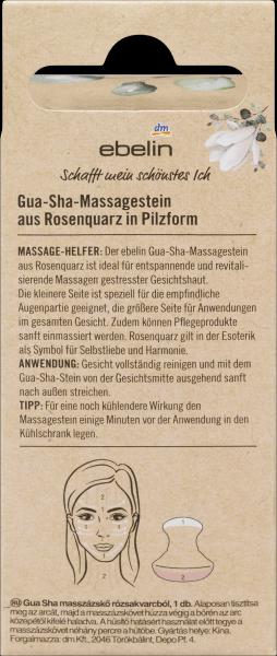 Actual product image dm ebelin Gua-Sha-Massagestein Rosenquarz
