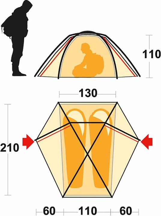 Immagine prodotto Ferrino Tenda Force 2 (Tenda a cupola, 2.70 kg, 2 persone)