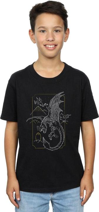 Immagine prodotto Dragon Line Art Maglietta Ragazzi (152, 158)