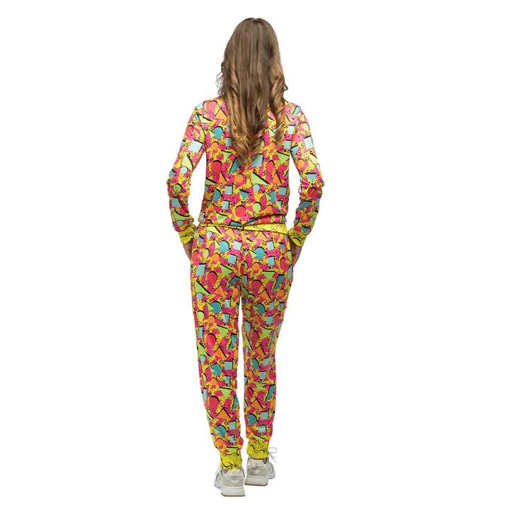 Actual product image Boland 80er Neon Pop Art Trainingsanzug Frau UV (S, M, L, XL, XXL)