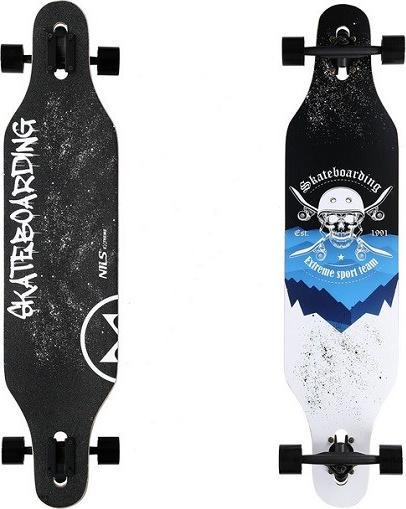 Immagine prodotto Nils Longboard Teschio Legno Skate Extreme (40.55")