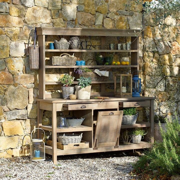 Produktbild Loberon Gartenschrank Fallon graubraun