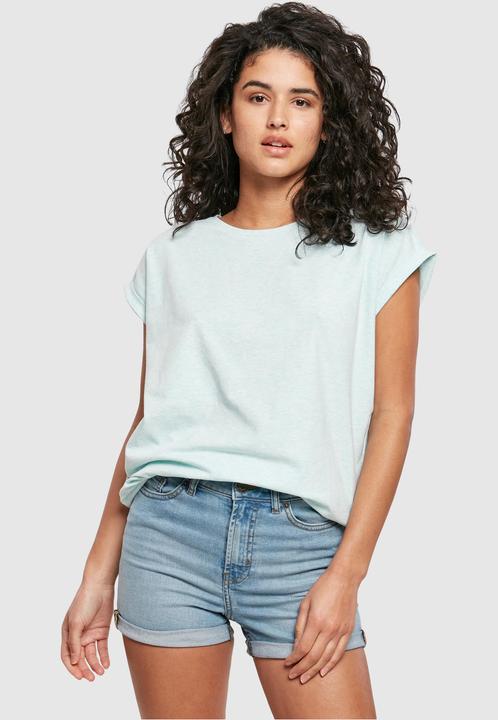 Actual product image Urban Classics Ladies Color Melange Extended Shoulder Tee (4XL)