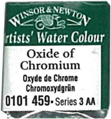 Image du produit Winsor & Newton Peinture à l'aquarelle Artists (demi-cuvette vert oxyde de chrome)