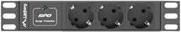Productafbeelding Lanberg PDU-03E-0200-BK stroomverdelingseenheid (PDU) 3 AC-uitgang(en) 1U Zwart