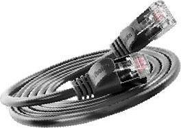 Image du produit Wirewin Câble patch Slim : U/FTP,1.0m,noir (U/FTP, CAT6a, 1 m)