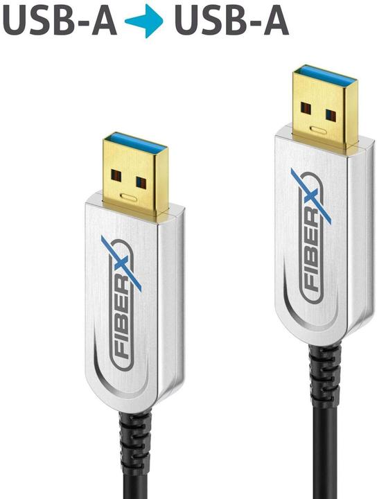 Actual product image Purelink Series - USB 3.1 Fibre Optic Cable - USB-A USB-A - 12m (12 m, USB 3.2 Gen 1)
