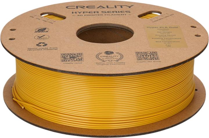 Creality Hyper Speed PLA 1,75mm Filament 1kg (PLA, 1.75 mm, 1000 g, Gold)