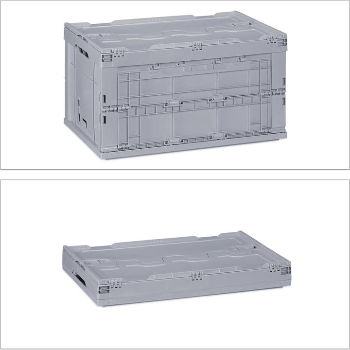 Image du produit Relaxdays Boîte de transport (58.5 x 39.5 x 32.5 cm, 60 l)