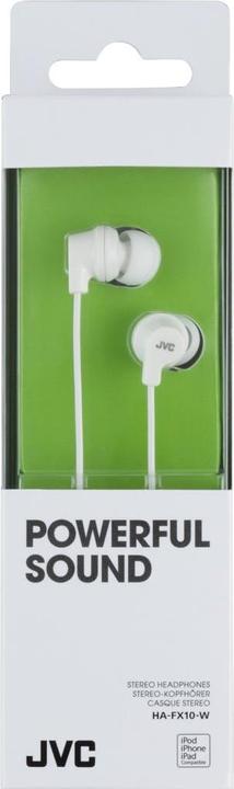 Actual product image JVC Headphones HAFX10WE (intraoral, NIE, white) (Cable)