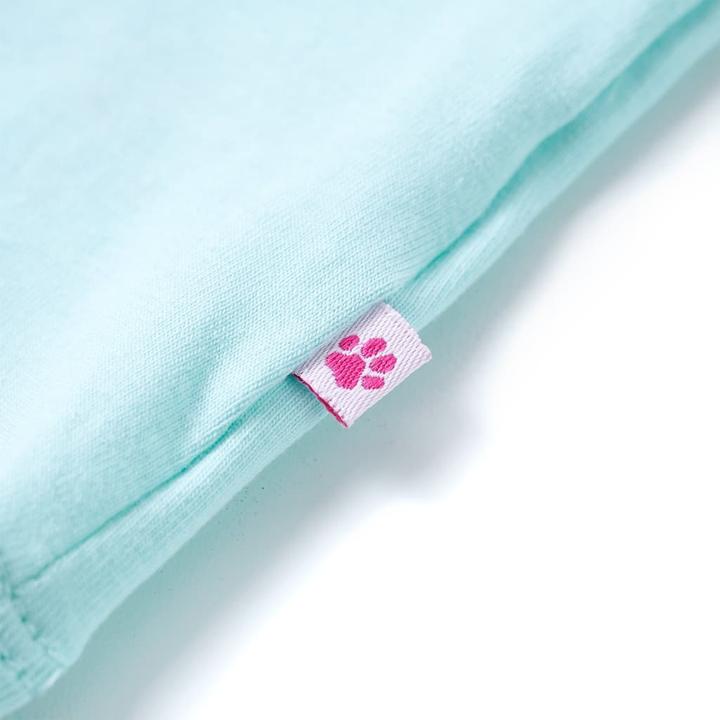 Actual product image VidaXL Children's T-shirt light blue 128,Material: 95 % cotton. 5 (128)