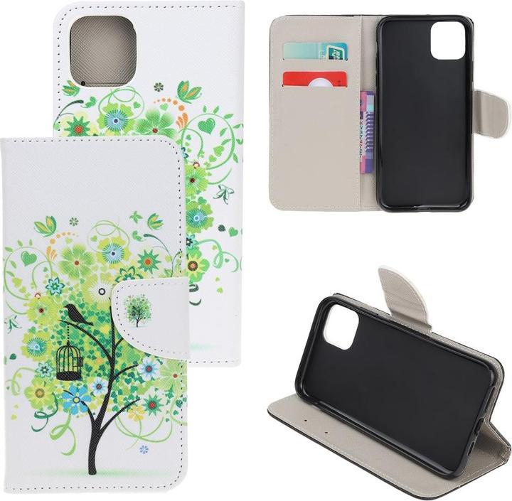 Actual product image Ueli Express iPhone 12 / iPhone 12 Pro book case Case with card holder tree (Apple iPhone 12, Apple iPhone 12 Pro)