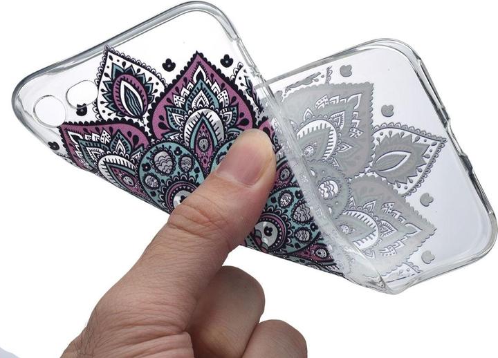 Actual product image König Design Henna Cover for Apple iPhone XS Case Protective Cover Silicone Bumper Tattoo Colourful New (Apple iPhone XS)