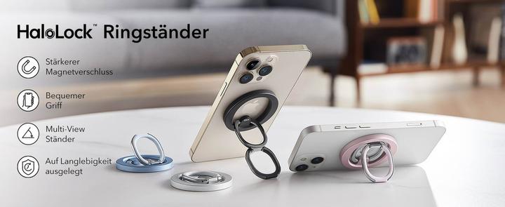 Image du produit ESR Halolock MagSafe support d'anneau pour le téléphone - rose