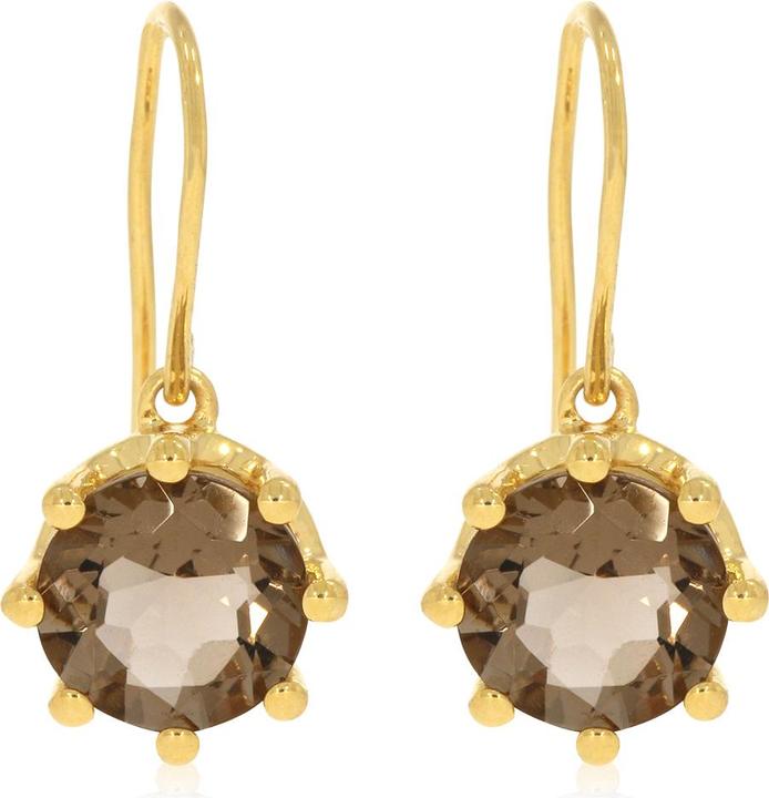 Produktbild Xen Ohrhänger mit Rauch HT-Quarz ca. 3,78 ct. vergoldet (925 Sterling Silber)