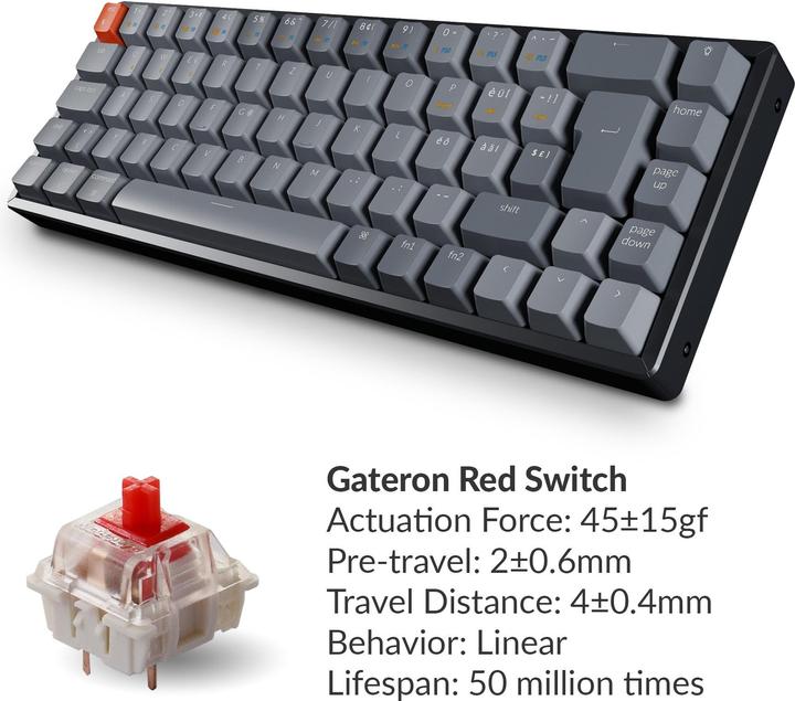 Produktbild Keychron K6 (CH, Kabelgebunden, Kabellos)