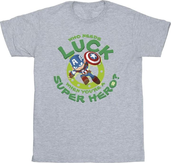 Produktbild St Patrick's Day Captain America Luck TShirt (M)