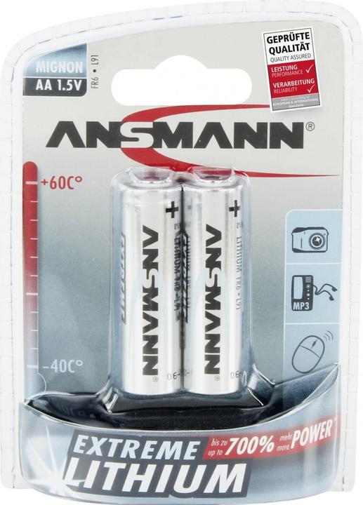 Produktbild Ansmann Mignon (2 Stk., AA, 2850 mAh)