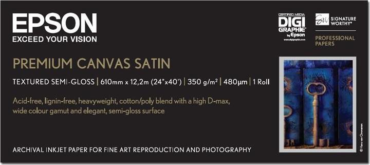 Actual product image Epson Premium Canvas Satin 350 g 61 cm x 12.2 m S 041847 (350 g/m², A1)