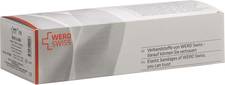 Image du produit Wero Swiss Fix Elastische Gazebinde 4mx6cm weiss