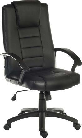 Actual product image Rs Pro Black Leather Faced Executive Chair, 115kg