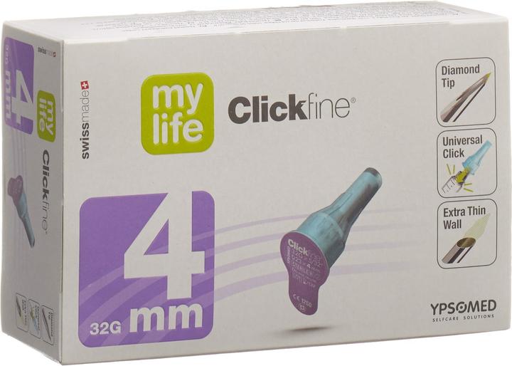Image du produit Mylife Pen Nadeln 4mm 32G (Aiguilles de stylo + aiguilles jetables)