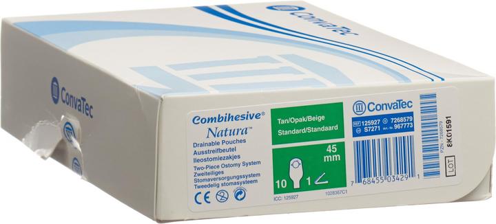 ConvaTec Ileo Beutel std opak 45mm (10 Stück, 1462.50 ml, 164 g)