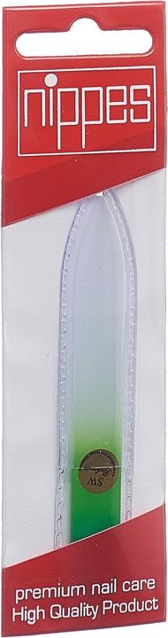 Nippes Glasnagelfeile im Etui 9 cm assortiert gelb violett blau