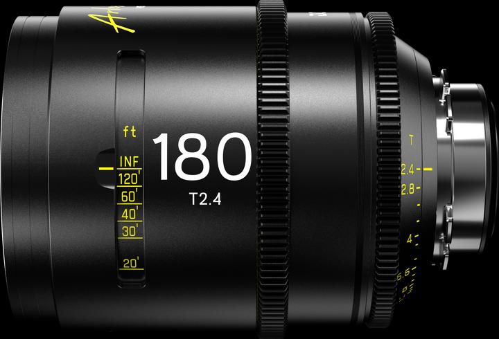 Actual product image Dzofilm Arles 180mm T2.4 FF/VV Prime Cine Lens for PL (metric) (PL)