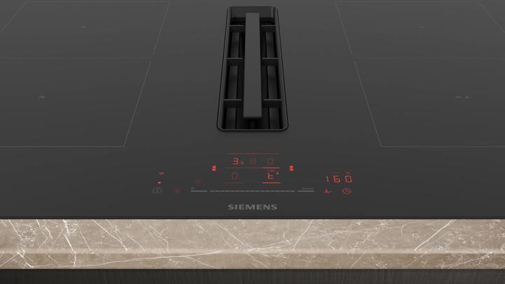 Image du produit Siemens ED811HQ26E + HZ9VDSB4, Table de cuisson avec hotte aspirante (induction), Foyer plat, ED811HGA6