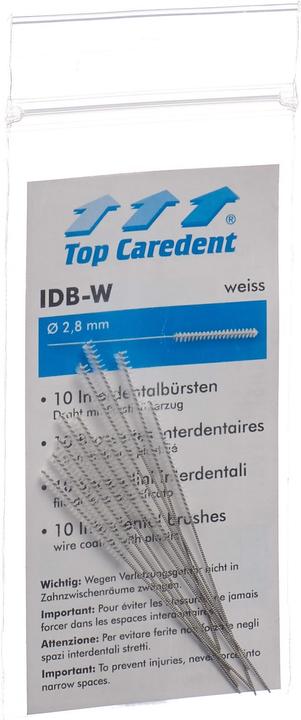 Produktbild Top Caredent C1 IDB-W Interdentalbürste weiss >1.1mm (10 x, 1.10 mm)