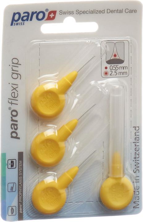 Produktbild Paro Flexi Grip 2.5mm xx-fine gelb zylindrisch (4 x, 2.50 mm)