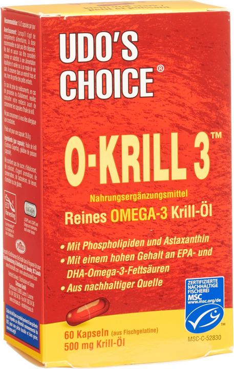 Udo's Choice O-Krill 3 Licaps Bio (60 Piece)