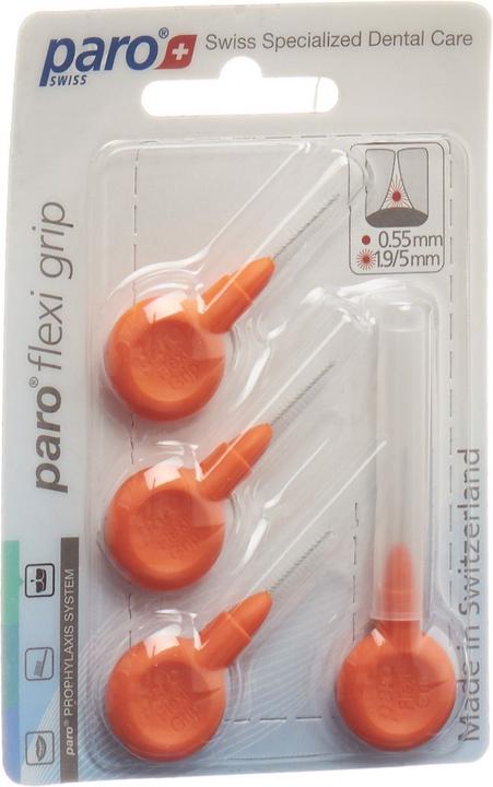 Paro Flexi Grip 1.9/5mm x-fin orange konisch (4 x, 5 mm)