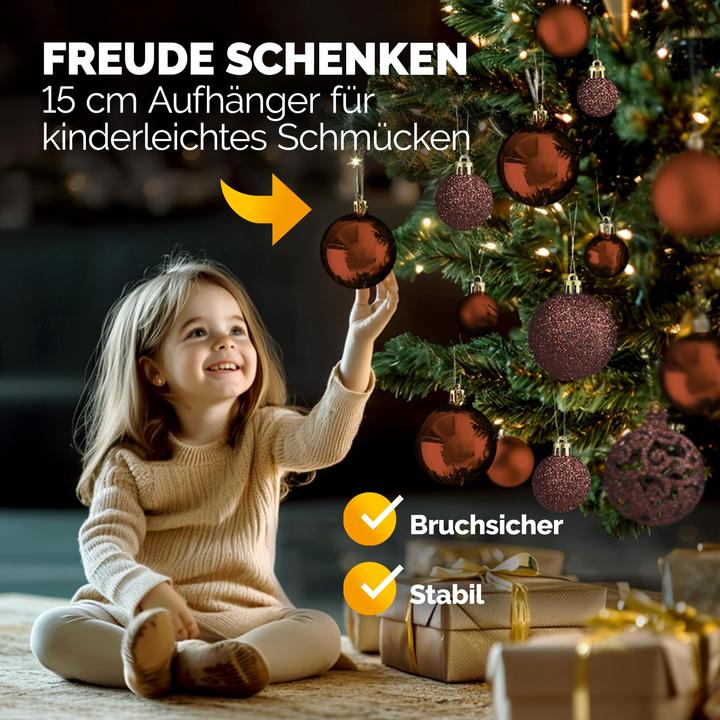 Produktbild Deuba Weihnachtsbaumkugeln (100 -teilig)