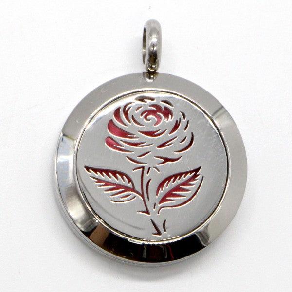 Image du produit Zen Arôme Bijoux parfumés Collier avec pendentif No.54 pour huile essentielle, parfum (Acier inoxydable, Cuir)