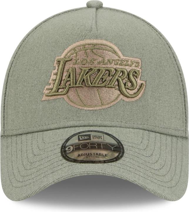 Actual product image New Era A-Frame Trucker Lin Cap - Los Angeles Lakers olive (One size)