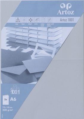 Produktbild Artoz 1001 Karten lichtgrau (A6, 220 g/m², 5 x)